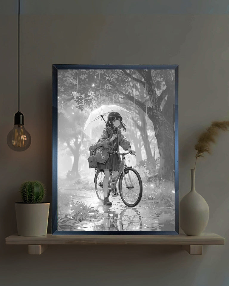 Umbrella Girl - Lamp Frame