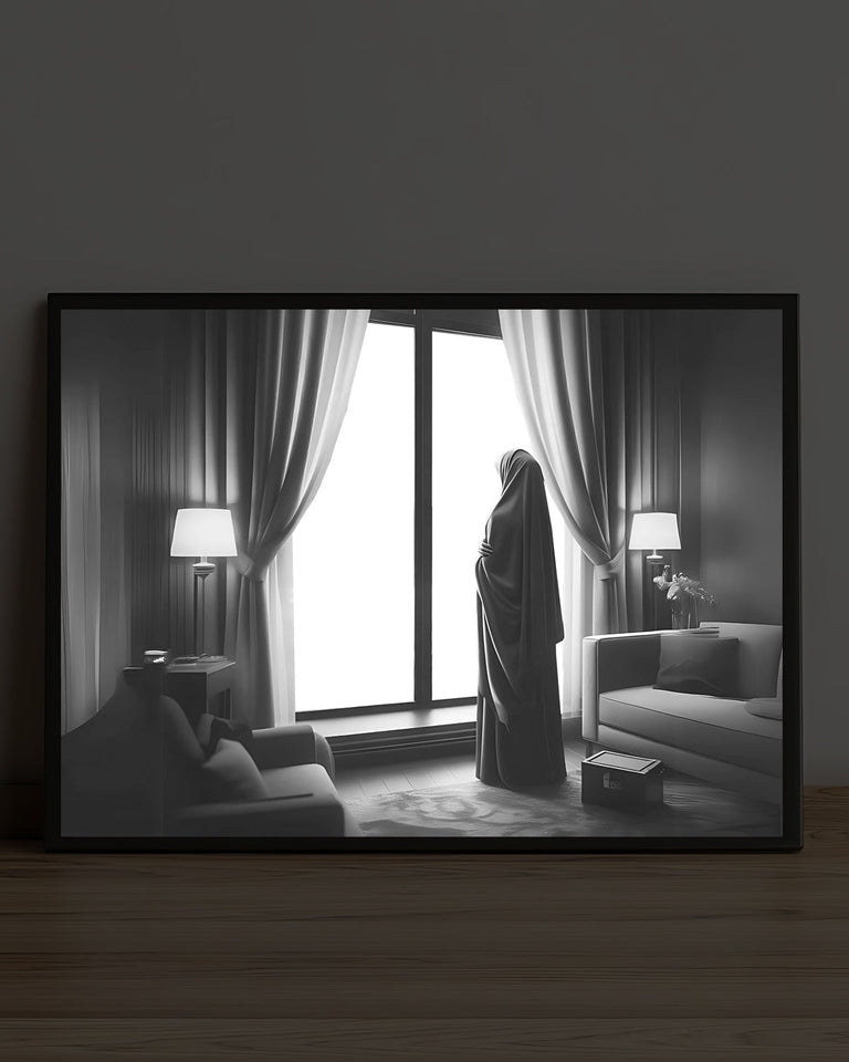 Kaaba View - Glowing Frame