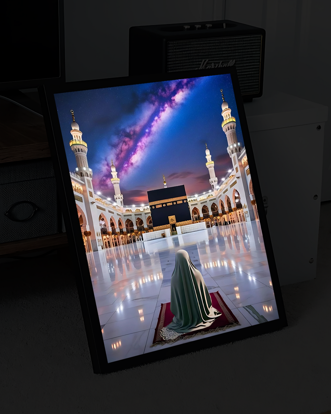 Prayer Mat Women - Glowing Frame