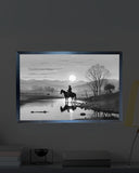 Cowboy Sunset - Lamp Frame