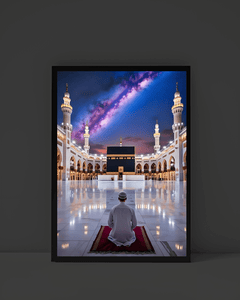 Prayer Mat Man - Glowing Frame